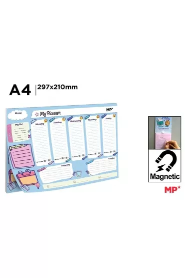 Mp Main Paper Planer tygodniowy magnetyczny A4