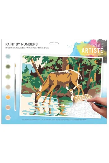 Zestaw do malowania du�y - Artiste &ndash; Woodland deer dpCraft