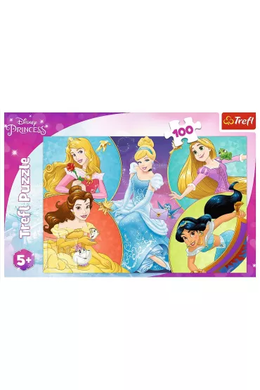 Puzzle 100 el. Poznaj urocze Ksi�niczki Trefl