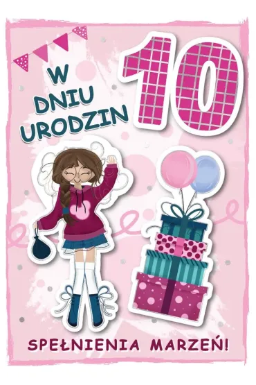 Armin Style KARNET URODZINY 10 B6 Z KOP AS GM-1096 FOL