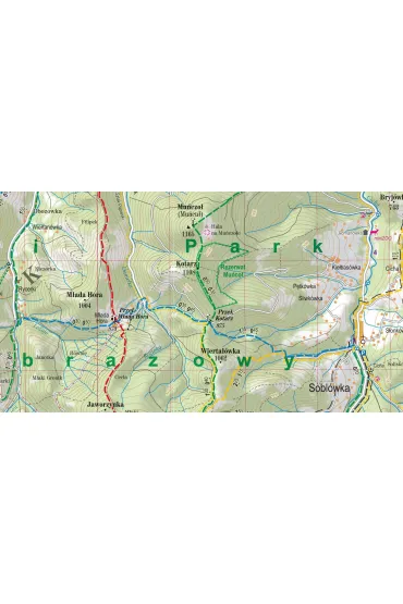 Beskid �ywiecki mapa turystyczna 1:50 000 laminat 2025