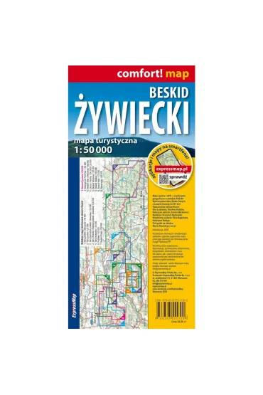 Beskid �ywiecki mapa turystyczna 1:50 000 laminat 2025