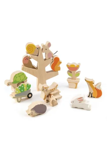 Gra zr�czno�ciowa drewniana przyjaciele ogrodu Tender Leaf Toys