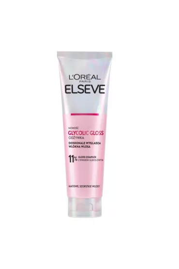 LOreal Paris Elseve Glycolic Gloss odbudowuj�ca od�ywka dla b�yszcz�cych w�os�w dla kobiet 150 ml