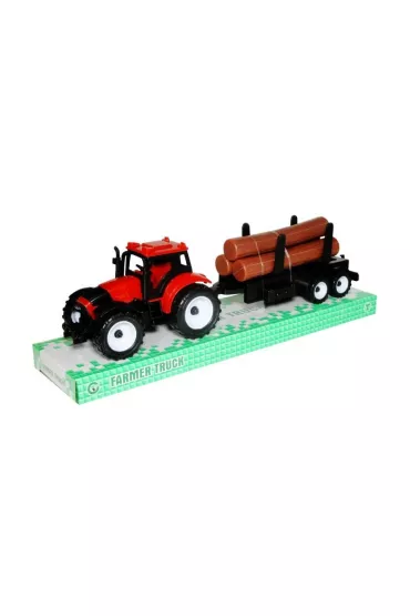 Traktor z drewnem Swede