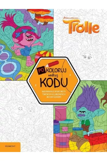 Trolle. Pokoloruj wed�ug kodu - Adrianna Zabrzewska