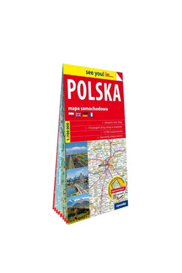 Polska papierowa mapa samochodowa 1:700 000 - Joanna Pietrzak, Arkadiusz Braniewski, Marta Tucho�ka