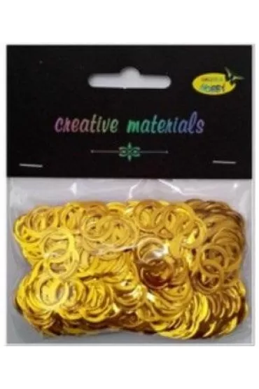 Galeria Hobby Cekiny obr�czki z�ote 15g