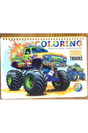 Kolorowanka A5 ko�o 20 kartek Cool trucks