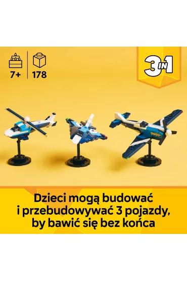 LEGO Creator 3 w 1 Statek powietrzny: samolot wy�cigowy 31160