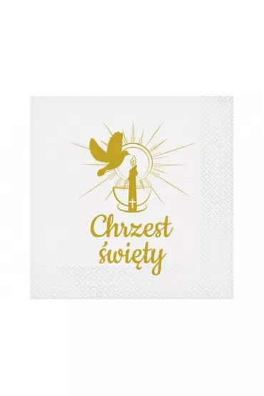 Godan Serwetki Chrzest �wi�ty �wieca 33 x 33 cm