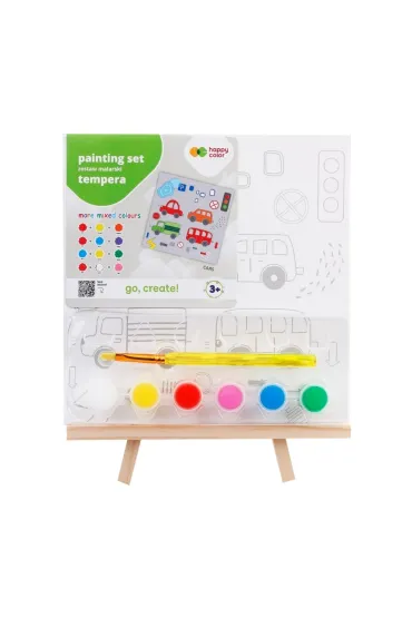 Zestaw do malowania Samochody 9el HAPPY COLOR