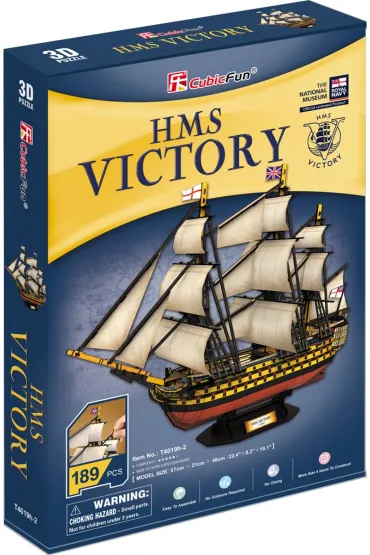 Puzzle 3D 189 el. �aglowiec HMS Victory Cubic Fun