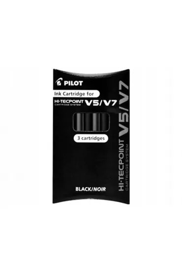 Pilot Naboje do V5/V7 czarne 3 szt.