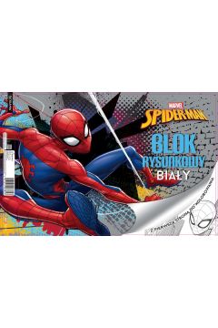 Beniamin Blok rysunkowy A4 Spiderman biay 20 kartek