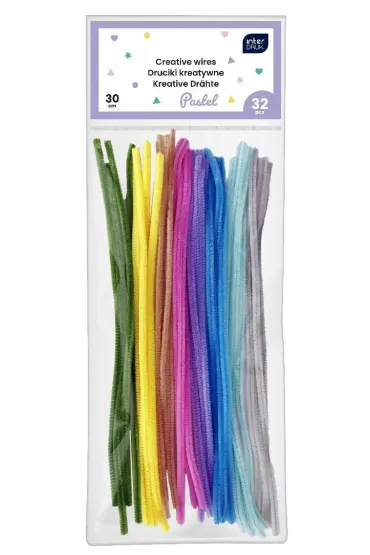 Interdruk Druciki kreatywne pastel 30cm