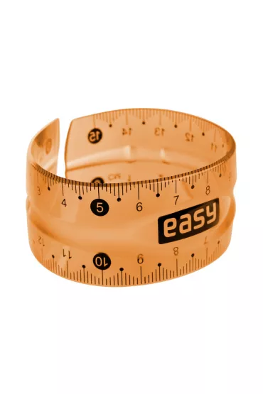 Easy Stationery Linijka flexible pomara�czowa 15 cm