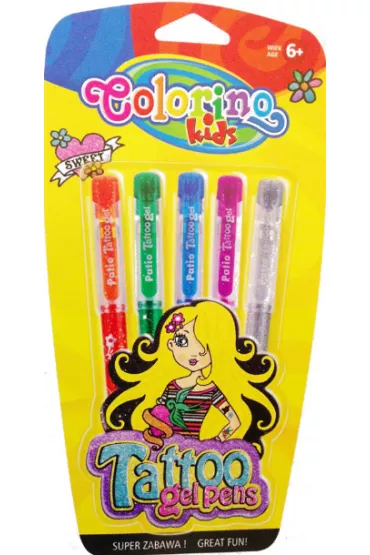 Patio D�ugopisy Colorino Kids gel tattoo 5 szt.