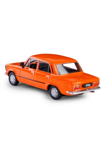 POLSKA KOLEKCJA MOTORYZACJI-Polski Fiat 125p MR POMARA�CZOWY 1 43 Daffi