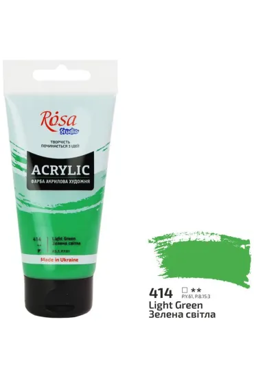 Rosa Farba akrylowa light green 414 75ml 75 ml