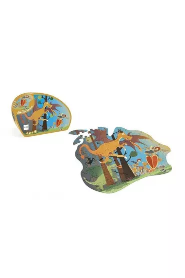 Puzzle konturowe 60 el. Wieloryb Scratch