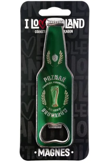 Magnes otwieracz, szklakiem browar�w - Pozna� Kompania Piwowarska ILP-MAG-C-POZ-24