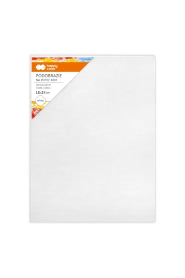 Happy Color Podobrazie bawe�niane impregnowane bia�e 18x24cm, 4mm