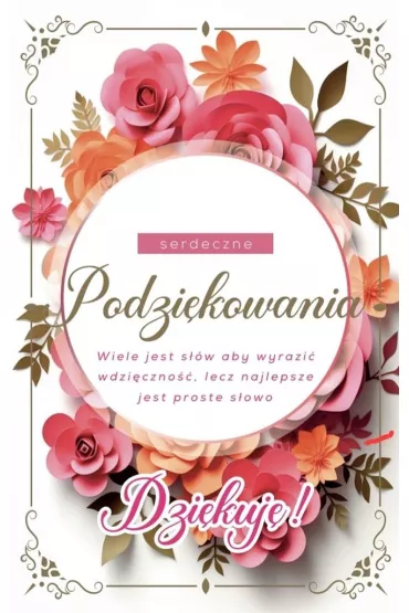 Yeku Karnet Podzi�kowania