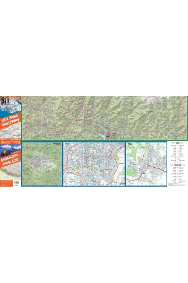Mapa trekkingowa Annapurna i Dhaulagiri 1:110 000