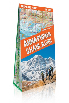 Mapa trekkingowa Annapurna i Dhaulagiri 1:110 000