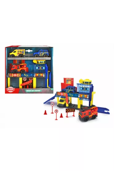 SOS Mini Stacja ratownicza   3 pojazdy Dickie Toys
