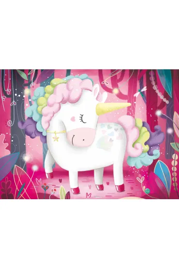 Puzzle 30 el. Jednoro�ce + ksi��ka Wilga Play - Nadia  Fabris