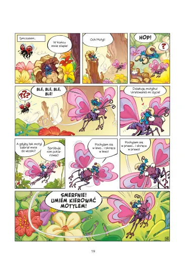 Z�y czar Wr�ki Kwiatuszki. Smerfy i wioska dziewczyn. Tom 8 - Thierry Culliford