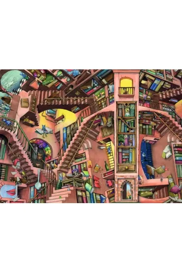 Puzzle 500 el. 2D Fantastyczna biblioteka Ravensburger