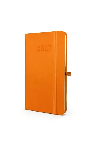 Kalendarz 2027 B6 Slim Tygodniowy Pomara�czowy
