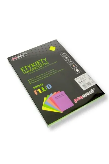 Polsirhurt Etykiety samoprzylepne A4 fluo ��te 100 szt.