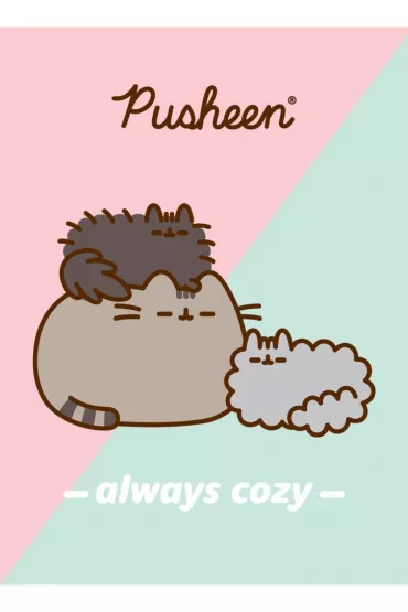 St. Majewski Zeszyt A4 Pusheen laminowany kratka 32 kartki