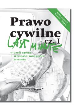 eBook Last Minute Prawo cywilne cz.I pdf