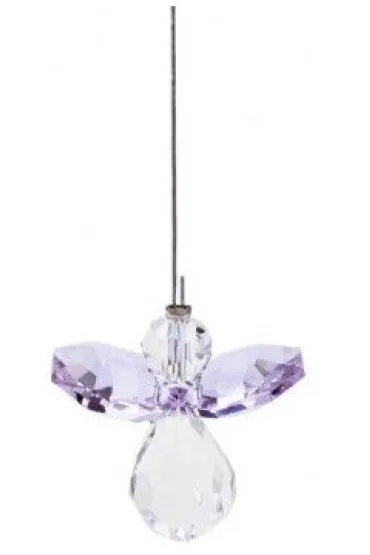 Zawieszka Crystal angel - Light Amethyst