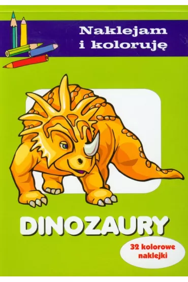 Dinozaury. Naklejam i koloruj� - Aleksander Ma�ecki