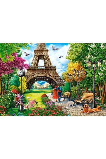 Puzzle 1000 el. Spring in Paris Castorland