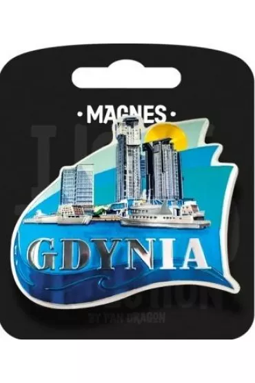 Pan Dragon Magnes I love Poland Gdynia ILP-MAG-A-GDY-08
