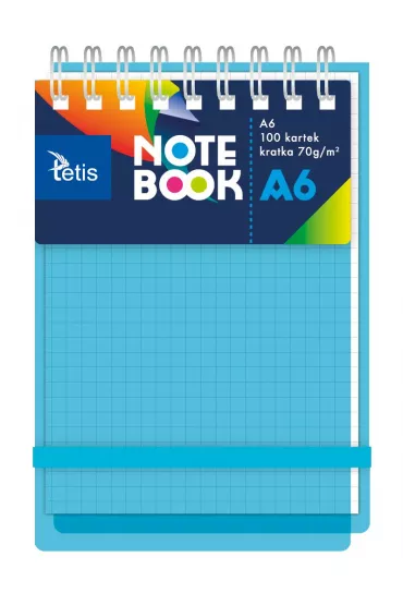 Tetis Koonotatnik A6/100K kratka PP niebieski