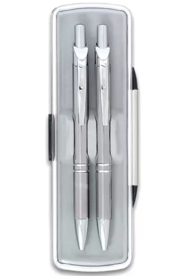 Penmate Komplet D�ugopis + O��wek B+M Lux srebrny