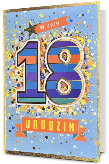 Pan Dragon Karnet Urodziny Osiemnastka