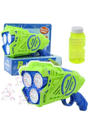 Pistolet na ba�ki mydlane na baterie �wiat�o LED LeanToys