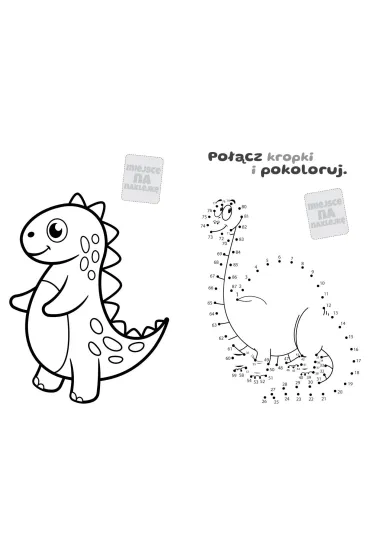 Baw si� i koloruj. Dinozaury