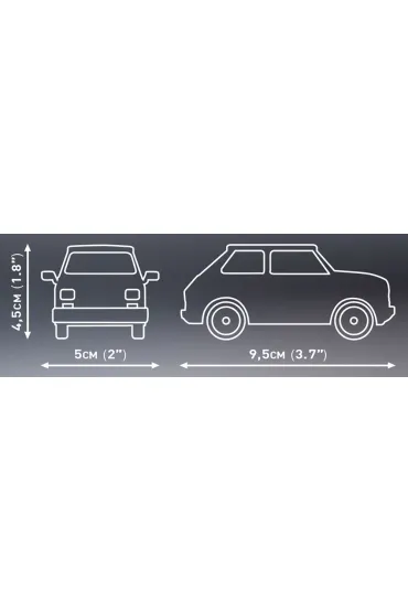 Action town Cars Ma�y Fiat 126P 1994 - 1999 72 klocki