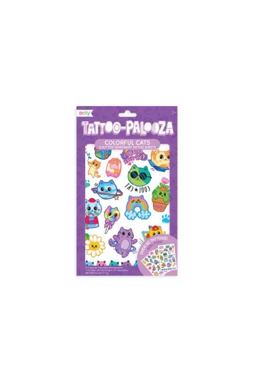 Tatua�e zmywalne Tattoo Palooza - Brokatowe Koty Ooly