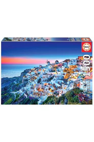 Puzzle 1500 el. Santorini, Grecja Educa